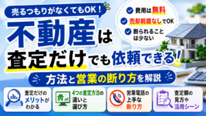 不動産は査定だけでも依頼できる！方法と営業の断り方を解説