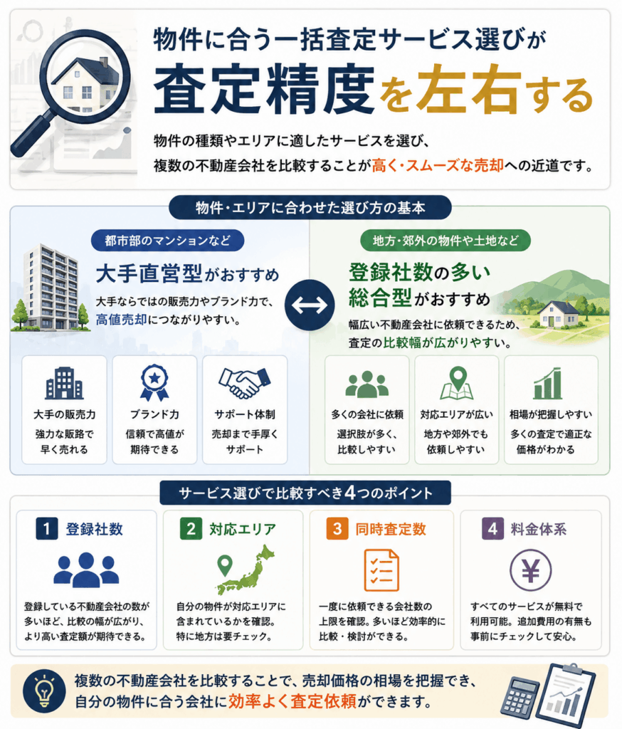 不動産一括査定の選び方についてのまとめ画像